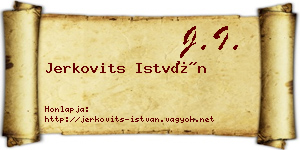Jerkovits István névjegykártya